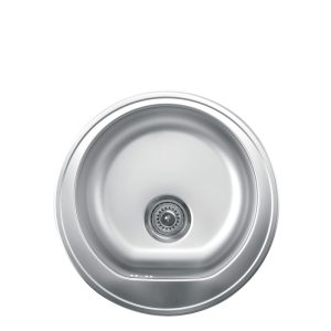 Metalac inox sudopera usadna okrugla Venera E510 F9 polirana (bez otv. za bateriju)